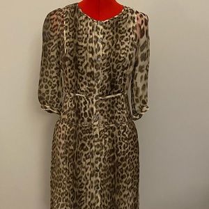 Talbots 100% silk shirt dress
